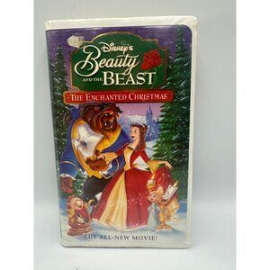 Disneys Beauty And The Beast Enchanted Christmas 1997 VHS Tape Not Rated NTSC